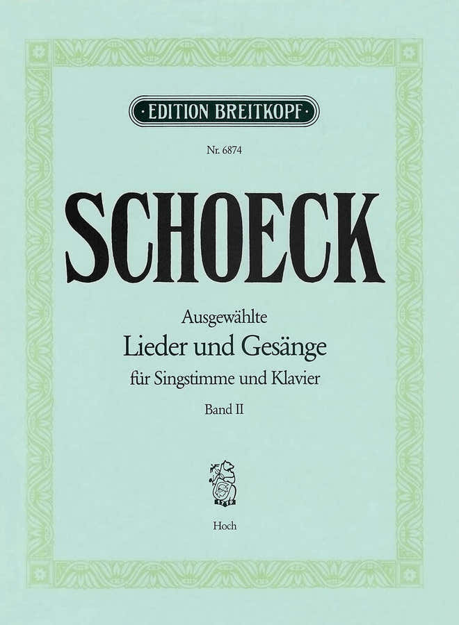 Schoeck Othmar - Ausgew. Lieder Und Gesange Ii - High Voice Piano