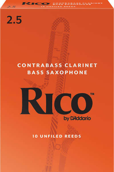 D'addario - Rico ORANGE CONTRABASS CLARINET REEDS 2.5