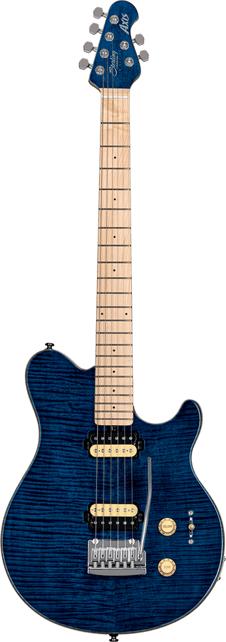 Axis Top van gevlamd esdoorn Neptune Blue