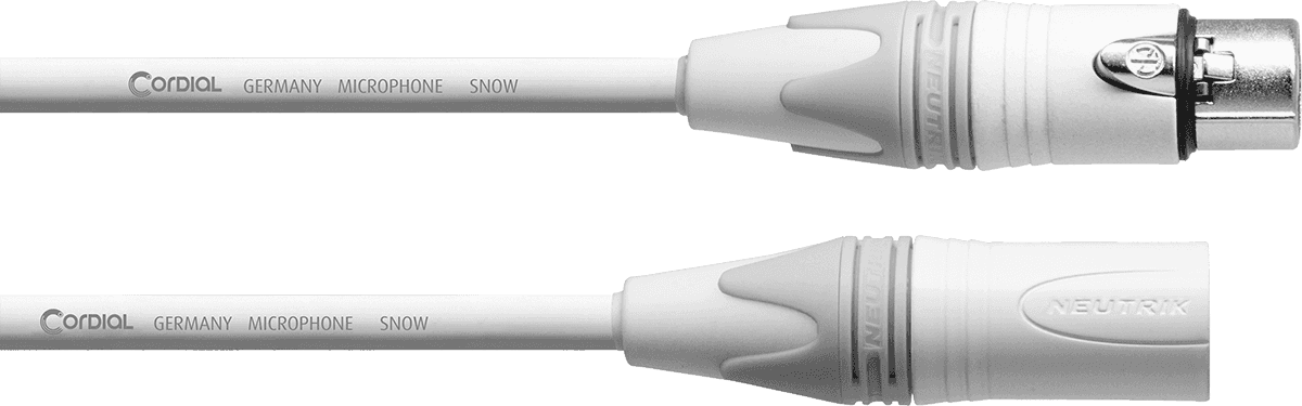 Microfoonkabel XLR 10 M Wit