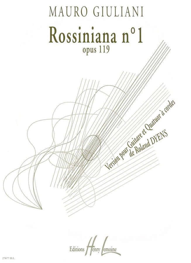Giuliani - Rossiniana No.1 Git./snaren - Gitaar Solo en Strijkkwartet