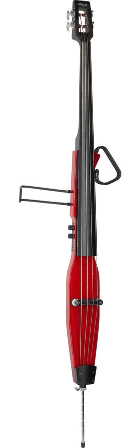 EDB-3/4 TR 3/4 Elektrische contrabas Edb TR Transparant rood Met tas