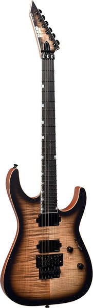 ESP M2 doorschijnend zwart Sunburst satijn