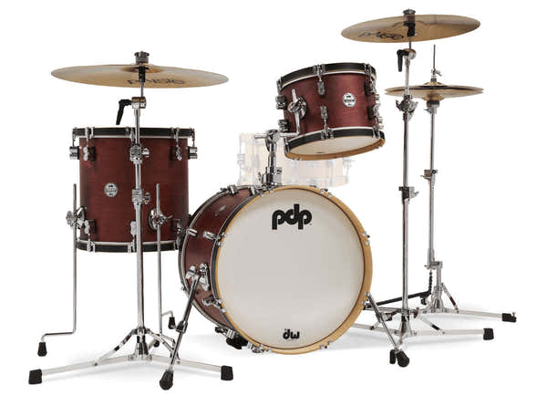 PDP By DW CONCEPT CLASSIC WOOD HOOP 3 SHELLS 18,12,14 OX BLOOD STAIN - PDCC1803OB