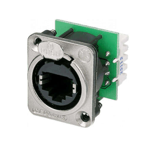 ETHERCON DATA CONNECTORS CAT5E FORMAT D SUBBASES. NICKEL