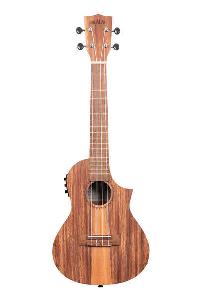 Kala Ka-Tk-C-Ce Tri-Top Teak Electro-Acoustic Cutaway Concert