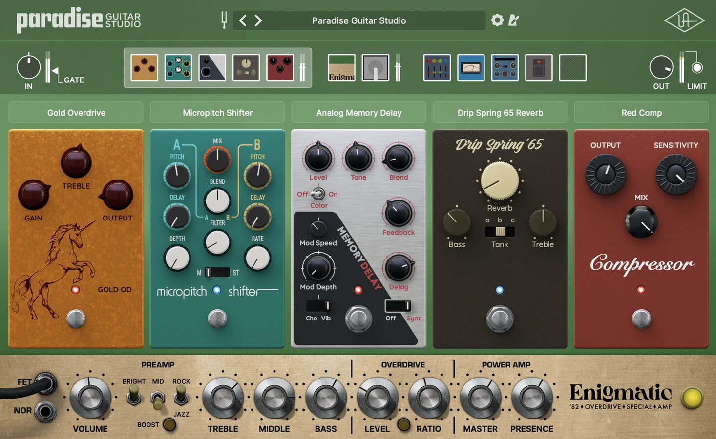 UAD Paradise gitaarstudio