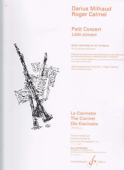Milhaud Darius - Klein concert - Klarinet in Bes Piano