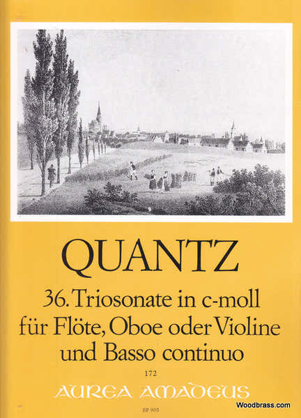 Amadeus Quz J.J. - Trio Sonata No. 36 In C Minor Qv 2:Anh. 5 - Flute (Oboe) Violin And Basso Continuo