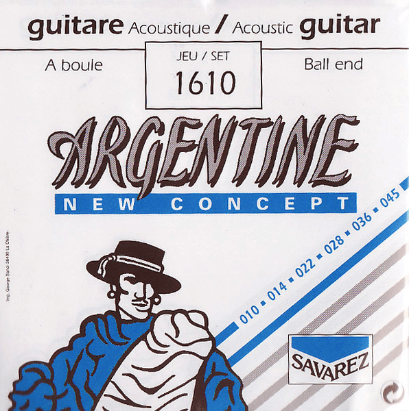 Argentine ACOUSTIC 1610 X LH BALL END 10 14 22 28 36 45