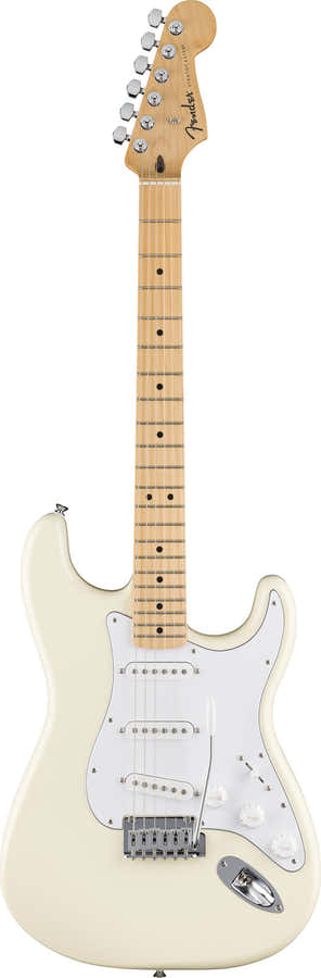 Standard Stratocaster MN Witte Slagplaat Olympic White