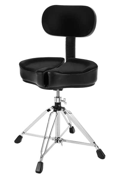 Ahead SPG-BBR4 DRUM THRONE SPINAL-G BACK REST BLACK - 4 LEG BASE