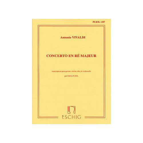 VIVALDI A. - CONCERTO EN RE - GUITARE ET CORDE