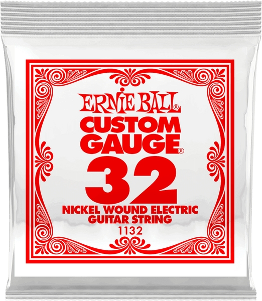 Ernie Ball .032 NICKEL WOUND ELECTRIC GUITAR STRINGS