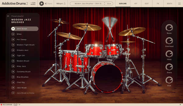 Addictive Drums 2 Modern Jazz Brushes ADpak