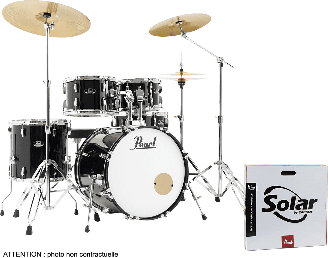 ROADSHOW FUSION 20 + B-50 JET BLACK + SOLAR CYMBALS