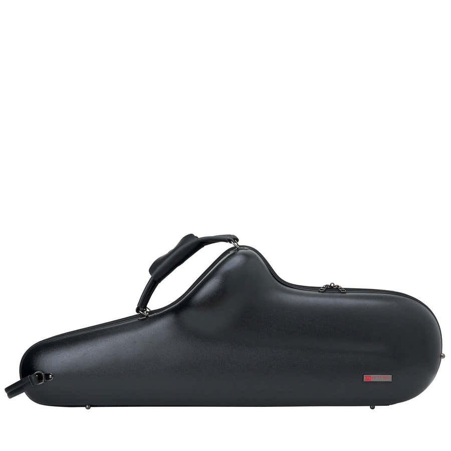 Zwarte Micro Zip Etui - Tenorsaxofoon