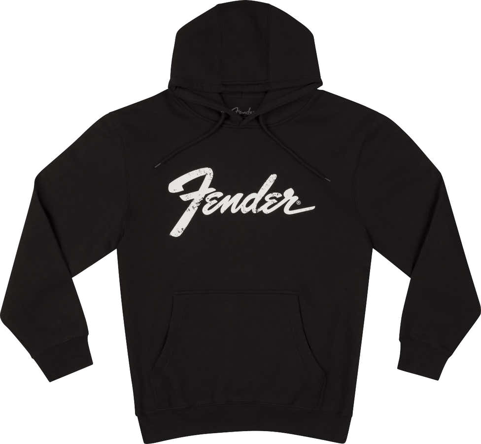 Fender Logo Date Back Hoodie Black S