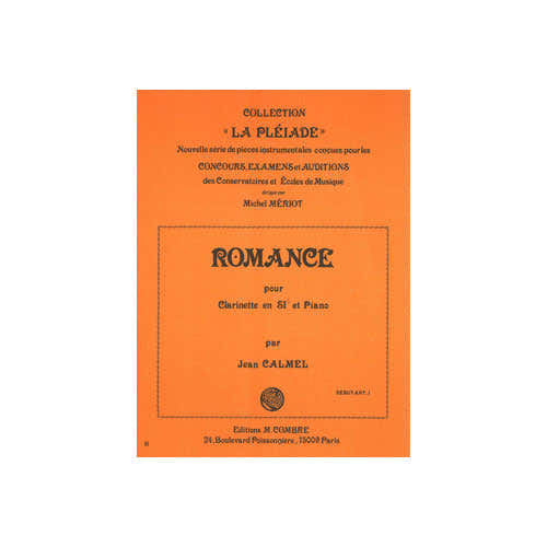 Calmel Jean - Romance - Clarinette et Piano