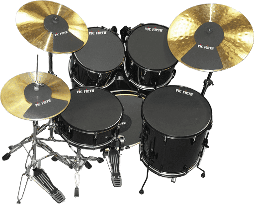 MUTEPP7 EMPRINGEN VOOR DRUMVELLEN EN BEKKENS 10/12/14/14/18 + HI-HAT + 2 BEKKENS