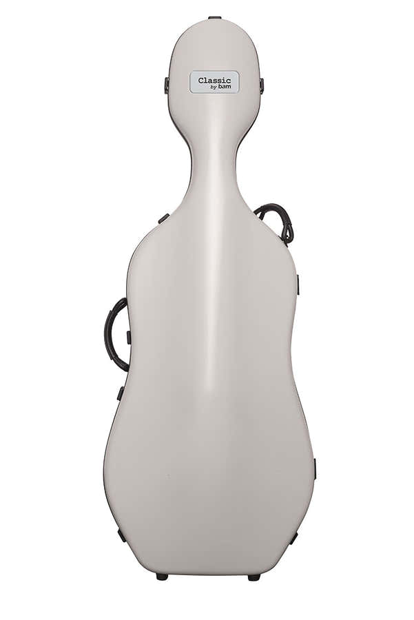 Cellokoffer 4/4 Classic + Wieltjes - Lichtgrijs