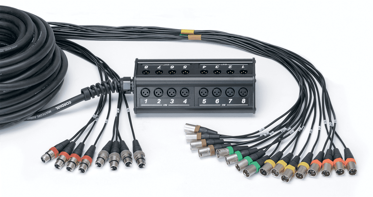 Stagebox 16 Ingangen 8 Uitgangen XLR-kabel 30 M