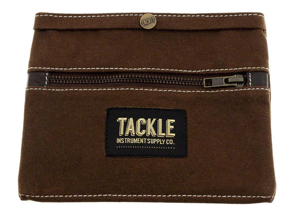 Etui van Gewaxte Canvas - Bruin