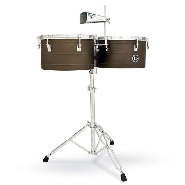 M258 Timbales 14"/15" Matador Staal met Antieke Afwerking