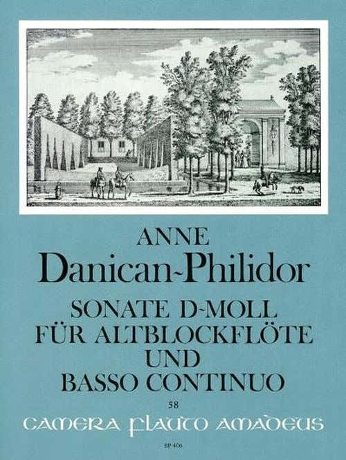 DANICAN-philidor Anne - Sonate in d mineur voor altblokfluit en basso continuo