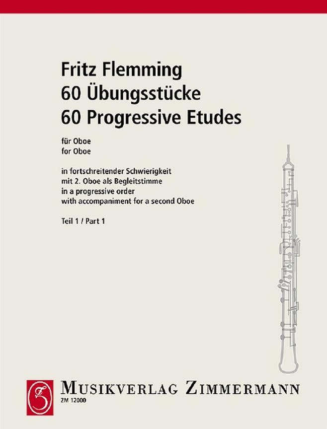 Flemming Fritz - 60 progressieve etudes voor hobo Vol.1