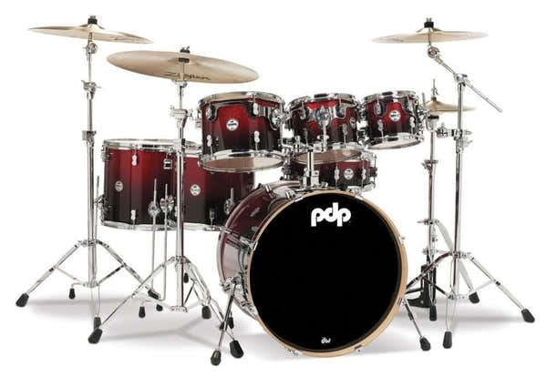 PDP By DW Studio 22 Concept Maple Rood-naar-zwart glitter