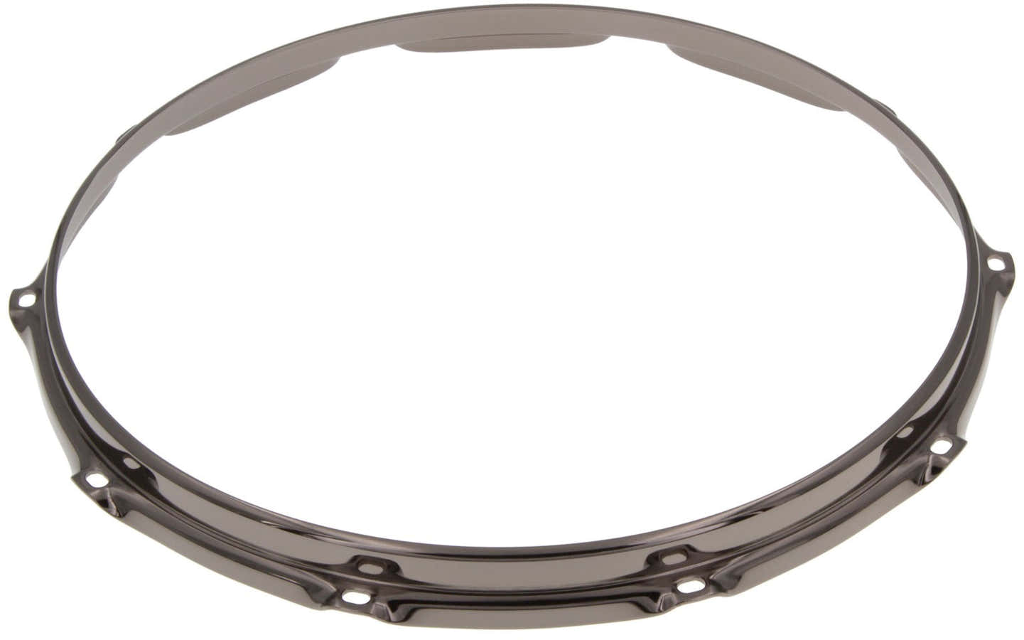 HS23-14-10BK - 14" 10 Holes Black 2.3mm S-Style Triple Flange Drum Hoop