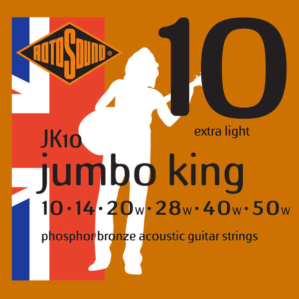 Rotosound JUMBO KING JK10 PHOSPHOR BRONZE 1050