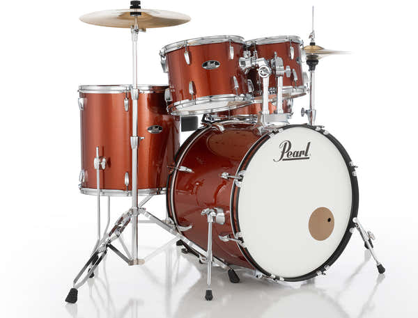 Pearl Roadshow rock 22 + Pack Sabian Solar Burnt Orange Sparkle