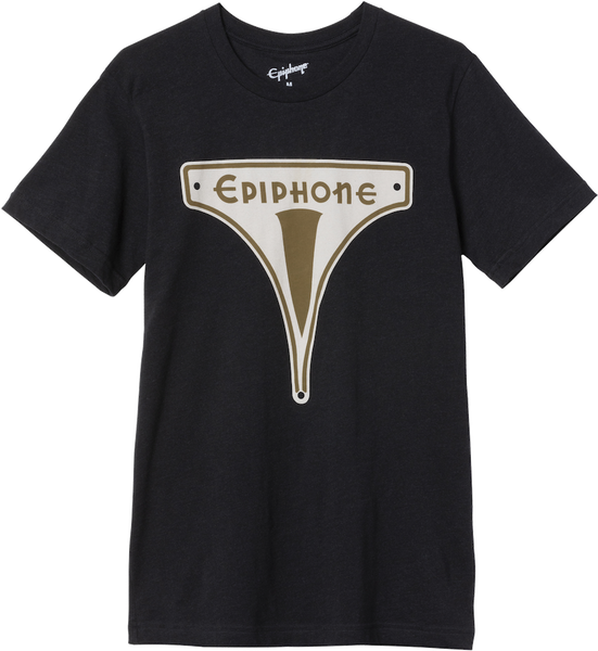 "M" Levensstijl Vintage T-shirt met embleem Zwart