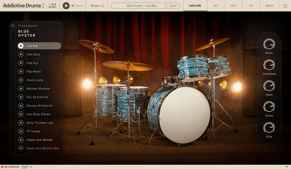Addictive Drums 2 Blue Oyster ADpak