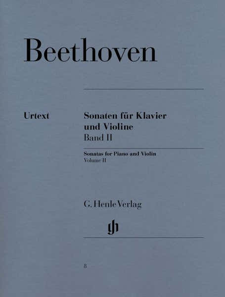 Henle Verlag Beethoven L.V. - Sonatas For Piano And Violin Volume Ii