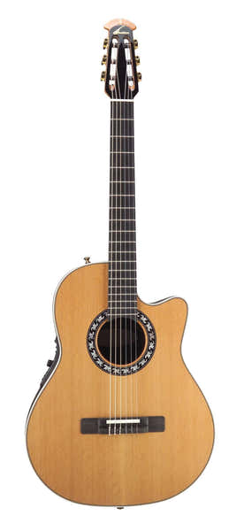Ovation E-Akoestische Klassieke Gitaar Classic Nylon Legend Mid Cutaway Natural