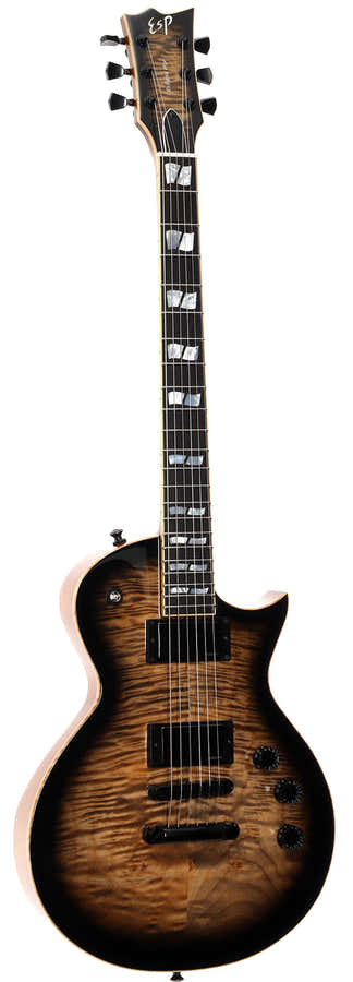 USA Eclipse Gewatteerd esdoorn Fishman Transparant zwart Sunburst