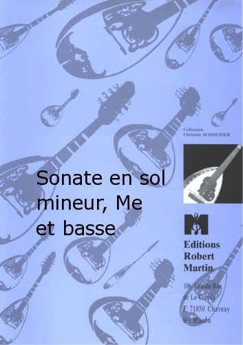 Robert Martin Robert Min Anonyme - Sonate En Sol Mineur Mandoline Et Basse