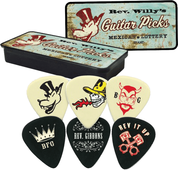 Dunlop 6 x Licht Reverend Willy Doos