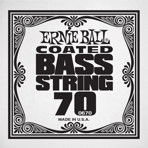 Ernie Ball .070 COATED NICKEL WOUND ELECTRIC BASS STRING SINGLE