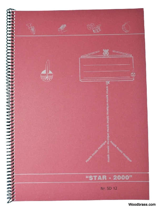 Muziekschrift 12 Notenbalken + Spiraalbinding