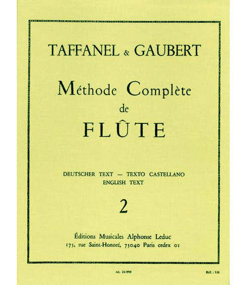 Gaubert / Taffanel - Methode voor dwarsfluit Vol. 2