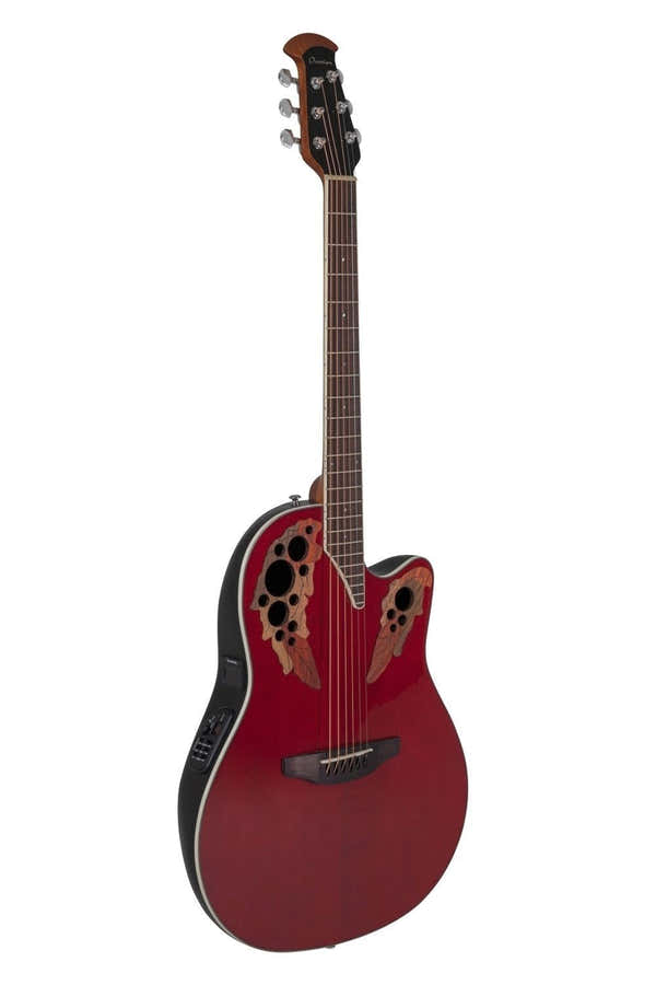 Elektro-Akoestische Gitaar Celebrity Elite Super Shallow Cutaway Ruby Red