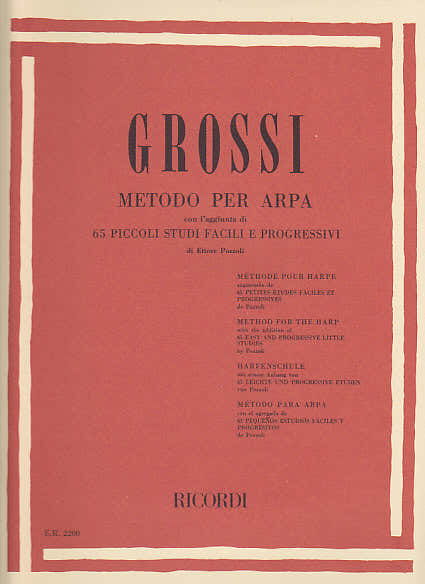 Ricordi Grossi M. - Methode Pour Harpe