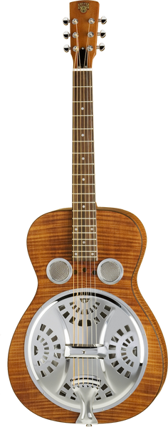 Dobro Hound Dog Deluxe Round Neck Vintage Brown