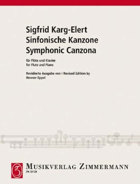 Zimmermann KARG-elert S. - Symphonic Canzona - Flute & Piano