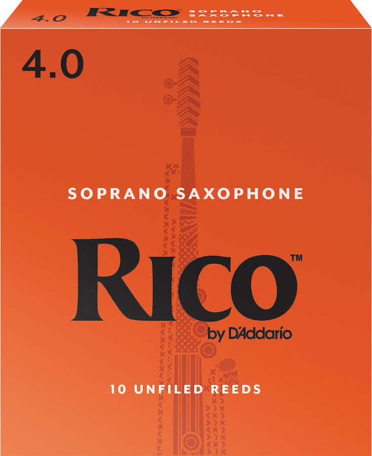 RIA1040 - RIETEN VOOR SOPRAANSAXOFOON RICO PAR 4 (AANTAL PER VERPAKKING10)