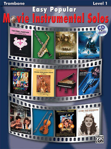 Alfred Publishing Easy Popular Movie Solos + CD - Trombone Solo